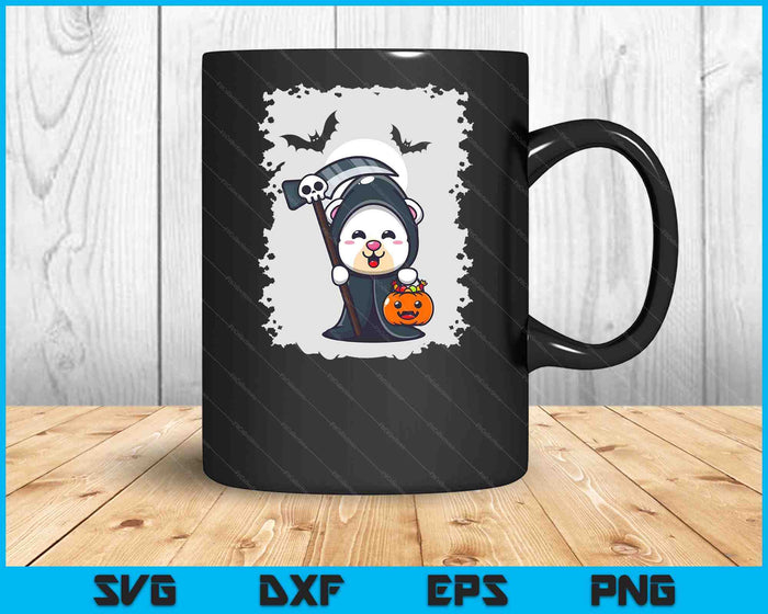 Grim Reaper Halloween Spooky Penguin Halloween Penguin SVG PNG Digital Cutting Files