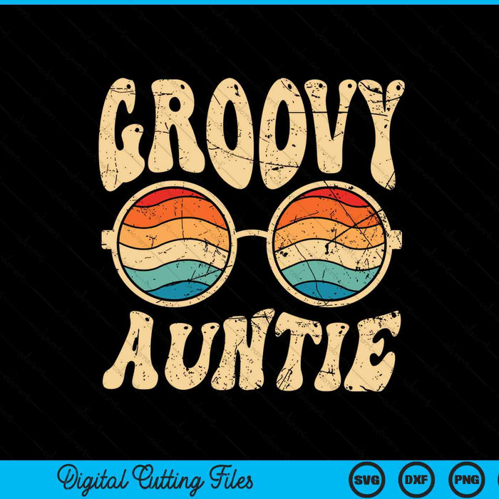 Groovy auntie 70s aesthetic nostalgia 1970's SVG cut file