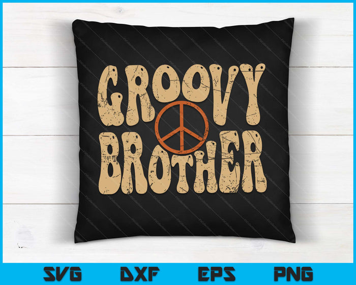 Groovy Brother 70s Aesthetic Nostalgia 1970's Retro SVG PNG Digital Printable Files