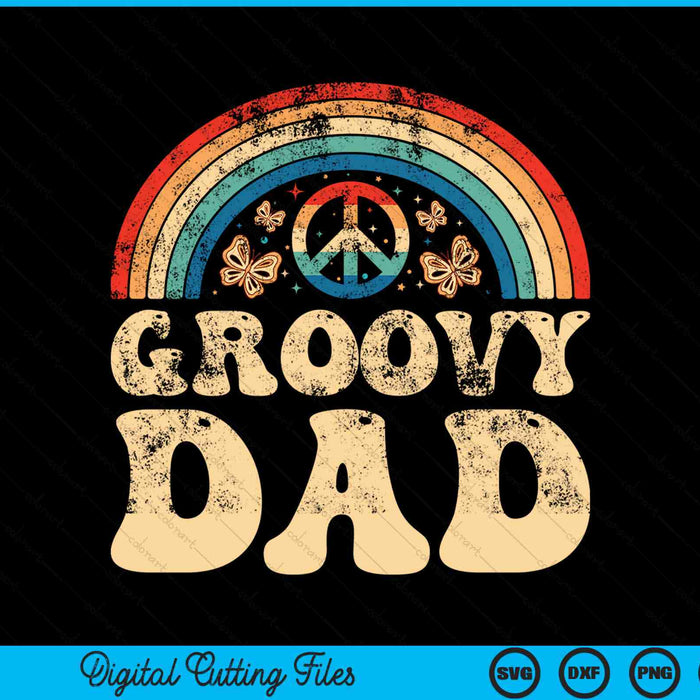 Groovy dad 70s aesthetic nostalgia 1970's retro SVG cut file