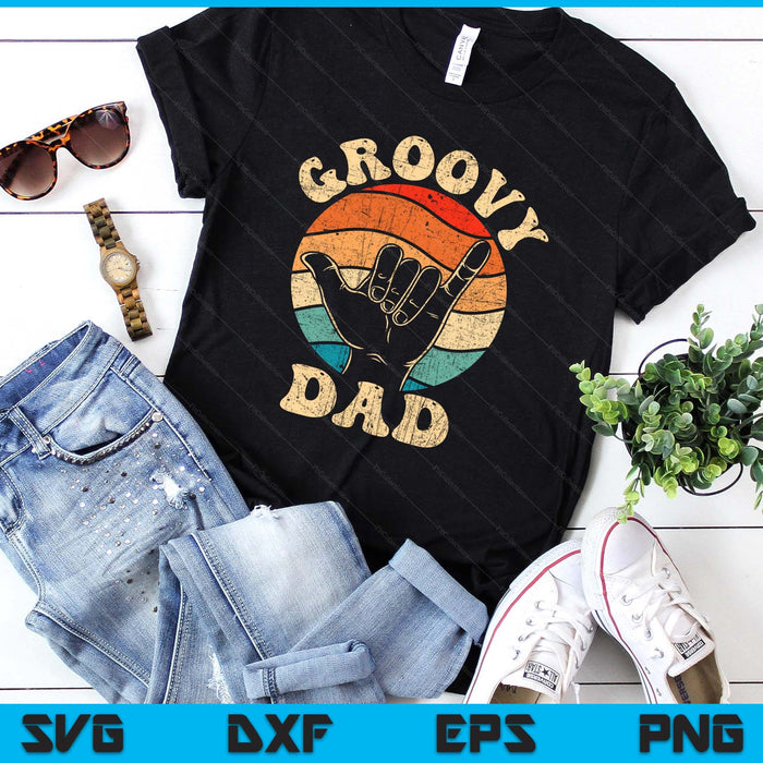 Groovy Dad 70s Aesthetic Nostalgia 1970's Retro Groovy Dad SVG PNG Digital Printable Files