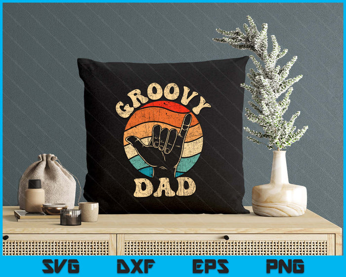 Groovy Dad 70s Aesthetic Nostalgia 1970's Retro Groovy Dad SVG PNG Digital Printable Files
