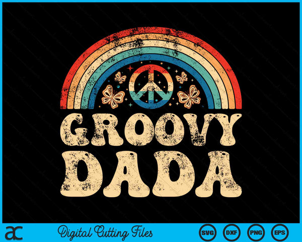 Groovy Dada 70s Aesthetic Nostalgia 1970's Retro SVG PNG Cutting Printable Files