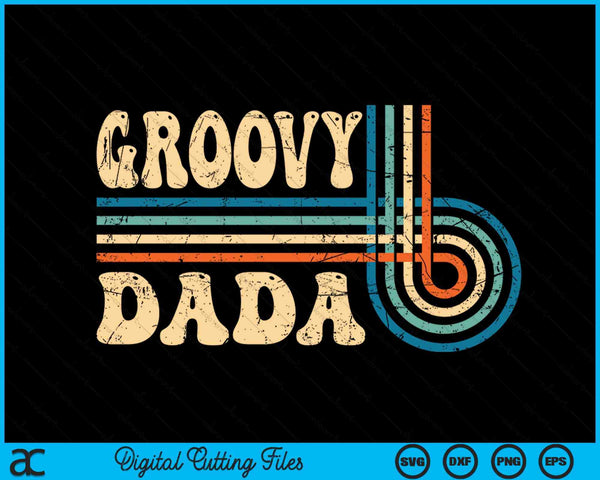 Groovy Dada jaren '70 esthetische nostalgie jaren 1970 Vintage Groovy SVG PNG snijden afdrukbare bestanden