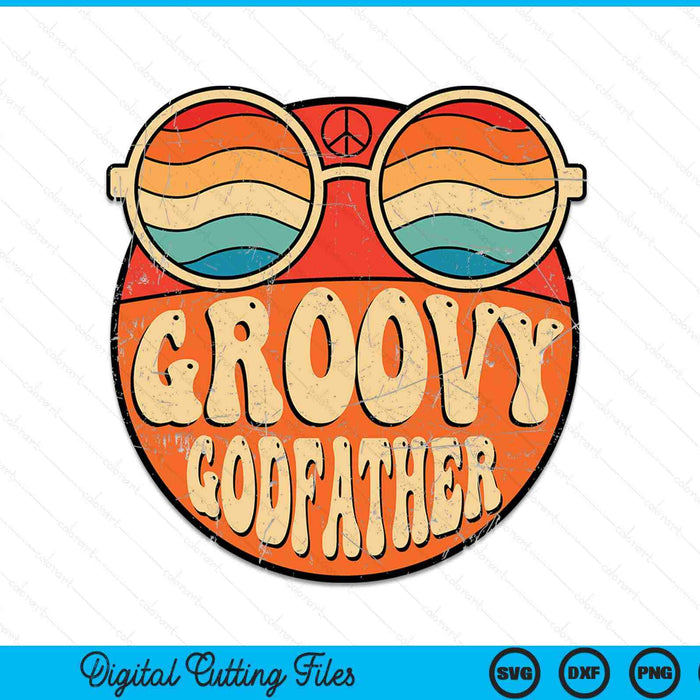 Groovy godfather 70s aesthetic nostalgia 1970's vintage SVG cut file
