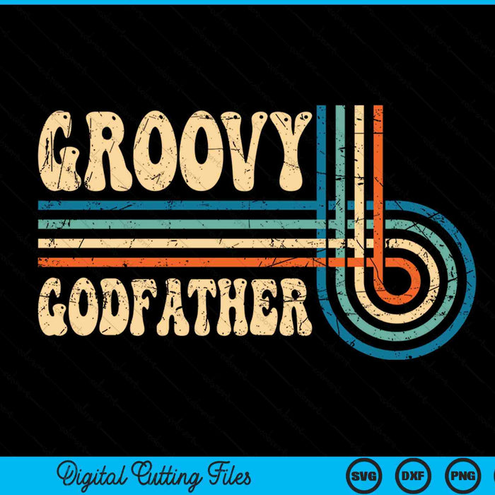 Groovy godfather 70s aesthetic nostalgia 1970's vintage groovy SVG cut file