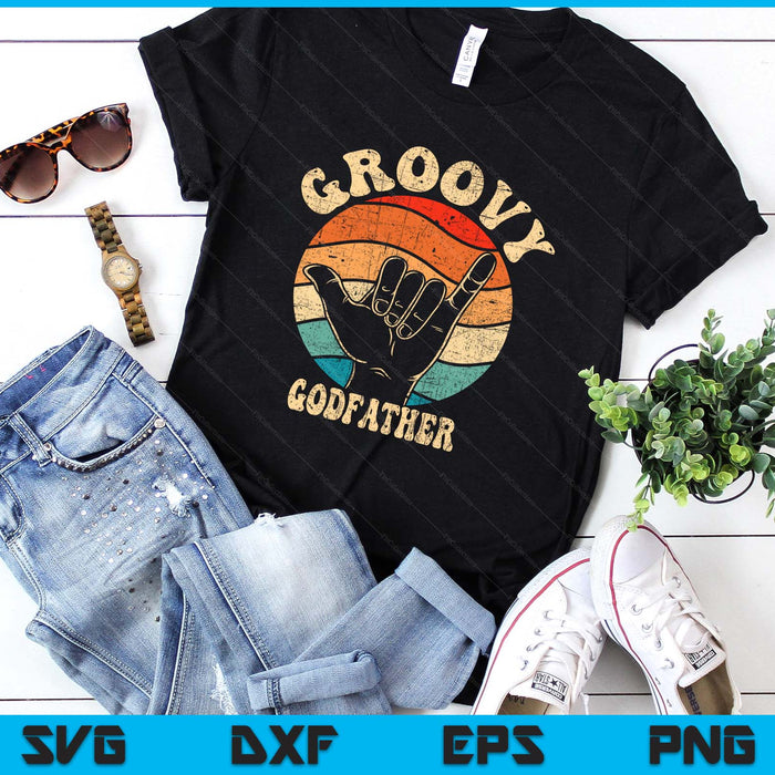 Groovy Godfather 70s Aesthetic Nostalgia 1970's Retro SVG PNG Digital Printable Files