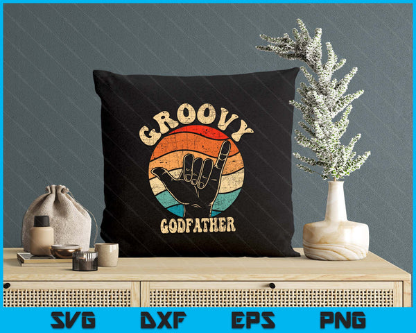 Groovy Godfather 70s Aesthetic Nostalgia 1970's Retro SVG PNG Digital Printable Files
