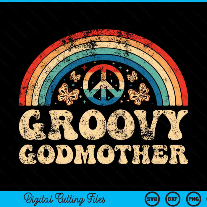 Groovy godmother 70s aesthetic nostalgia 1970's retro SVG cut file