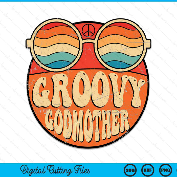 Groovy godmother 70s aesthetic nostalgia 1970's vintage SVG cut file