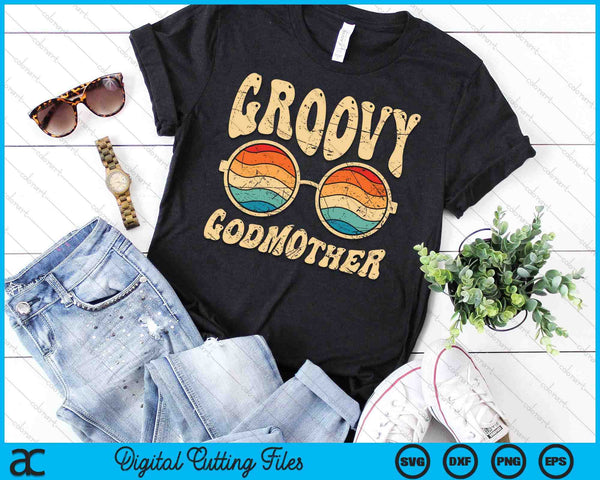 Groovy Godmother jaren '70 esthetische nostalgie jaren 1970 SVG PNG digitale afdrukbare bestanden