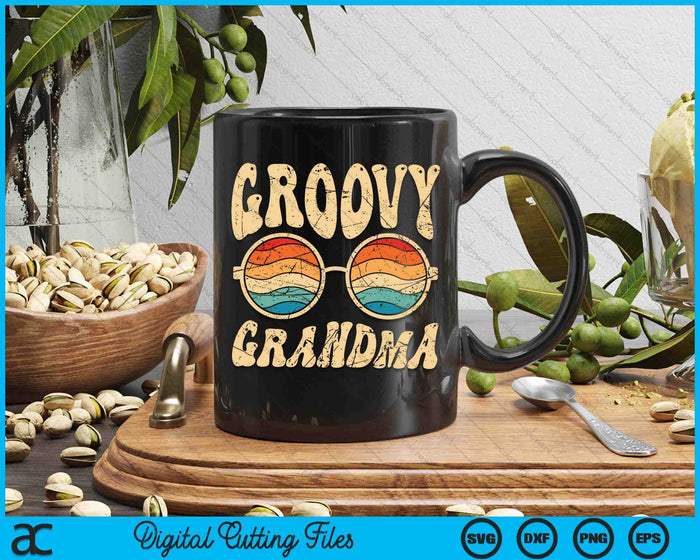 Groovy Grandma 70s Aesthetic Nostalgia 1970's SVG PNG Digital Printable Files