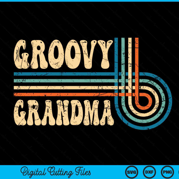 Groovy grandma 70s aesthetic nostalgia 1970's vintage groovy SVG cut file