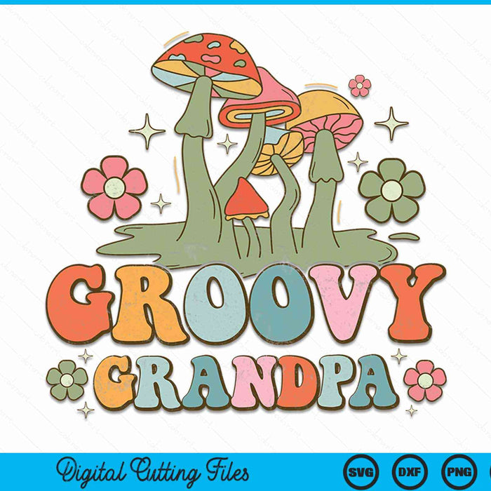 Groovy grandpa 70s aesthetic nostalgia 1970's hippie grandpa retro SVG cut file