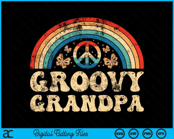 Groovy Grandpa 70s Aesthetic Nostalgia 1970's Retro SVG PNG Cutting Printable Files