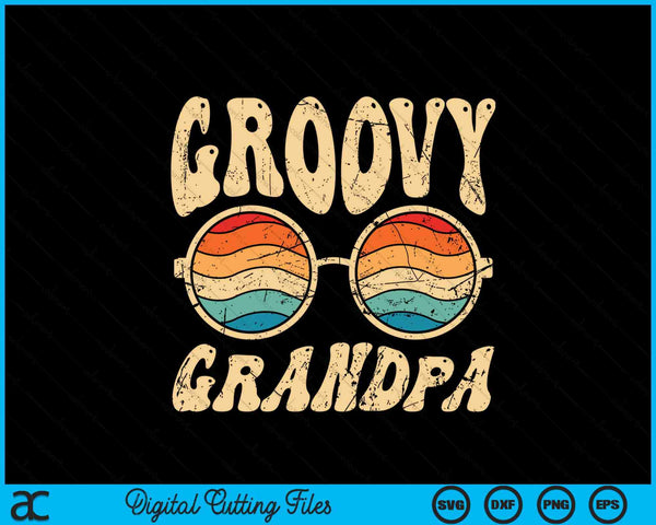 Groovy Grandpa 70s Aesthetic Nostalgia 1970's  SVG PNG Digital Printable Files