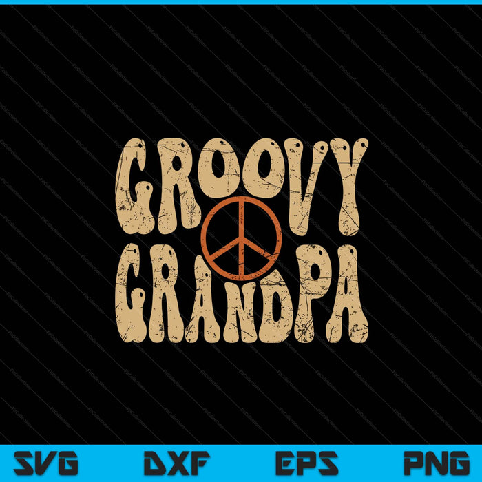 Groovy grandpa 70s aesthetic nostalgia 1970's retro SVG cut file