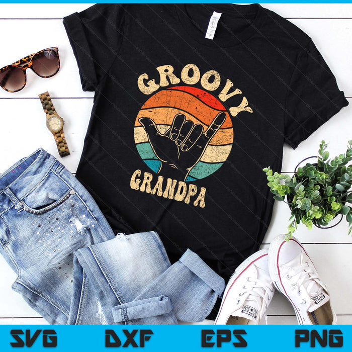 Groovy Grandpa 70s Aesthetic Nostalgia 1970's Retro SVG PNG Digital Printable Files