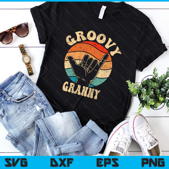 Groovy Granny 70s Aesthetic Nostalgia 1970's Retro SVG PNG Digital Printable Files