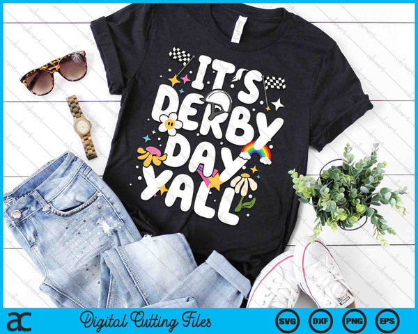 Groovy Horse Racing Derby Day Costume KY Sports Suppliers SVG PNG Digital Printable Files