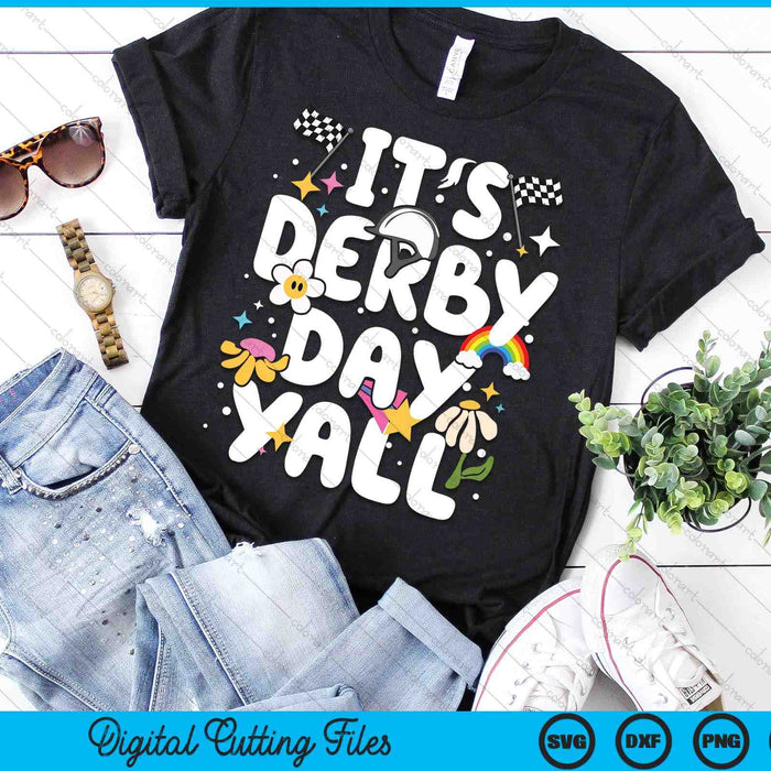 Groovy Horse Racing Derby Day Costume KY Sports Suppliers SVG PNG Digital Printable Files