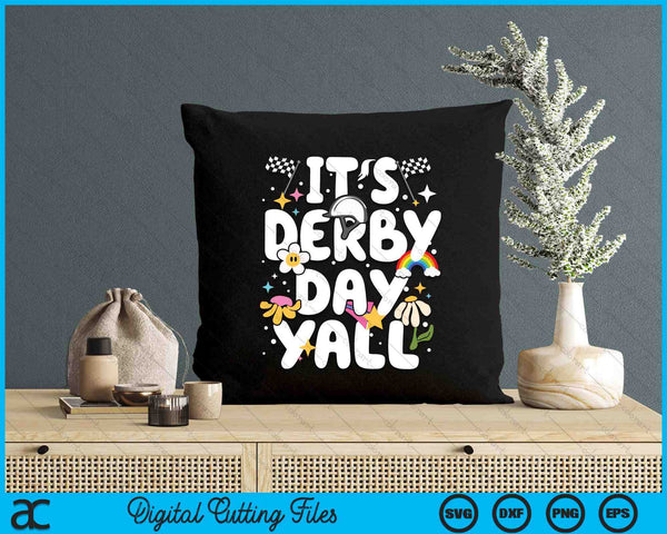 Groovy Horse Racing Derby Day Costume KY Sports Suppliers SVG PNG Digital Printable Files