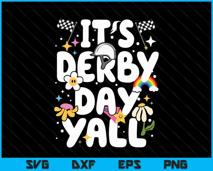 Groovy Horse Racing Derby Day Costume Ky Sports Suppliers SVG PNG Digital Printable Files