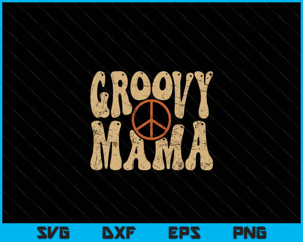 Groovy Mama 70s Aesthetic Nostalgia 1970's Retro SVG PNG Digital Printable Files