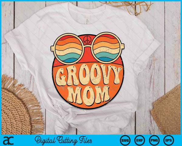 Groovy Mom 70s Aesthetic Nostalgia 1970's Vintage SVG PNG Cutting Printable Files