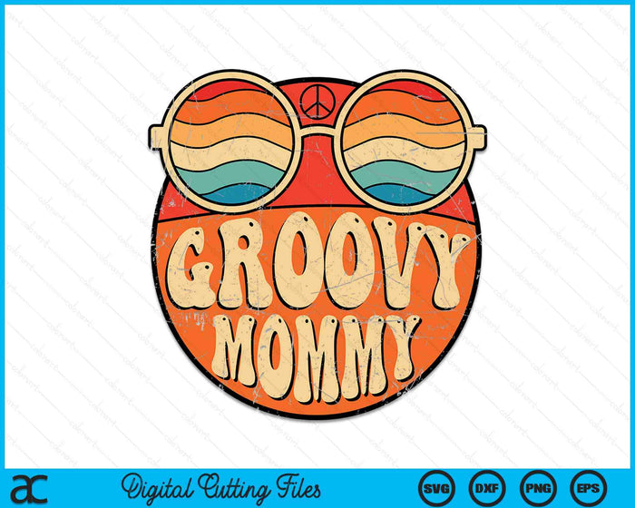 Groovy Mommy 70s Aesthetic Nostalgia 1970's Vintage SVG PNG Cutting Printable Files