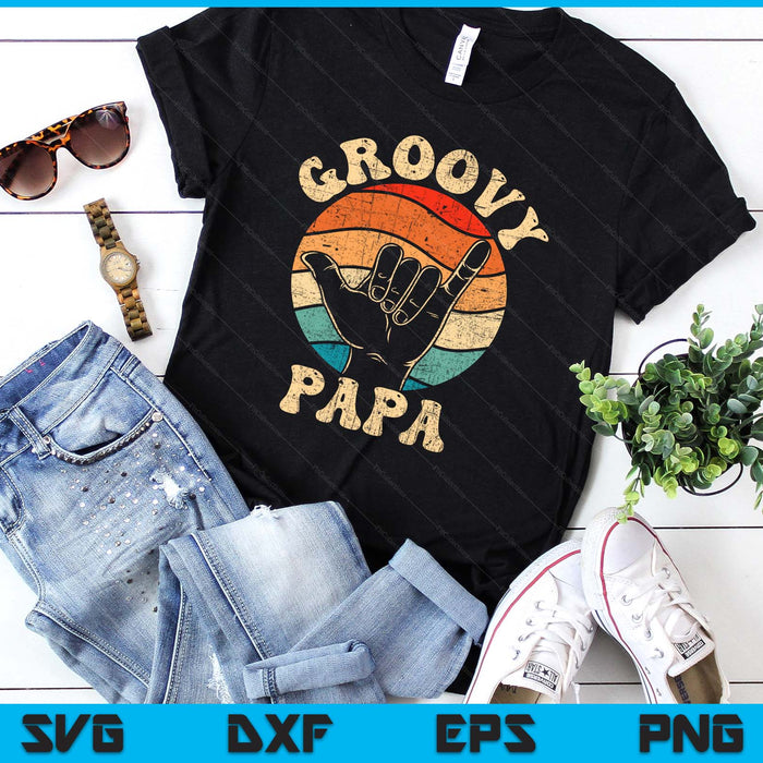 Groovy Papa 70s Aesthetic Nostalgia 1970's Retro SVG PNG Digital Printable Files