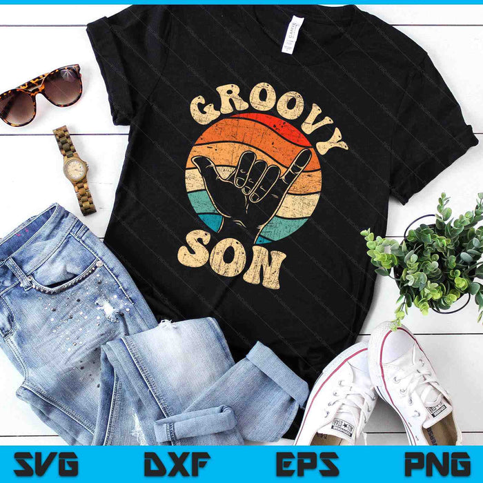 Groovy Son 70s Aesthetic Nostalgia 1970's Retro SVG PNG Digital Printable Files