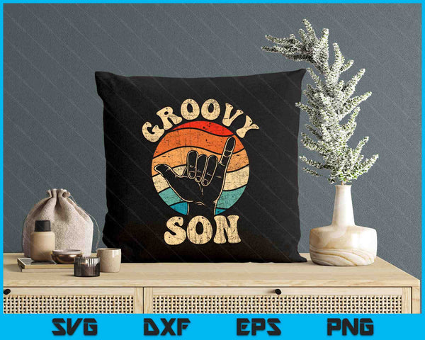 Groovy Son 70s Aesthetic Nostalgia 1970's Retro SVG PNG Digital Printable Files