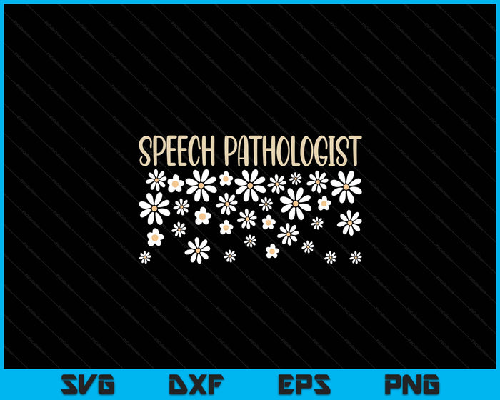 Groovy Speech Pathologist Speech Language Therapy SLP SVG PNG Digital Printable Files