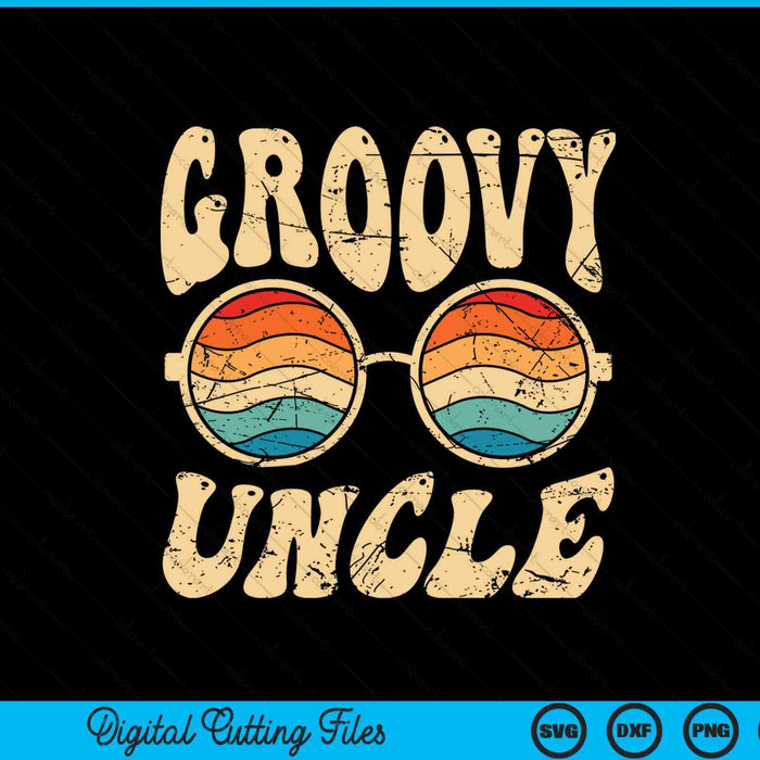 Groovy uncle 70s aesthetic nostalgia 1970's SVG cut file