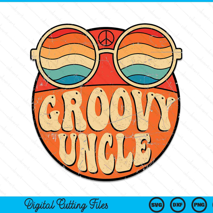 Groovy uncle 70s aesthetic nostalgia 1970's vintage SVG cut file