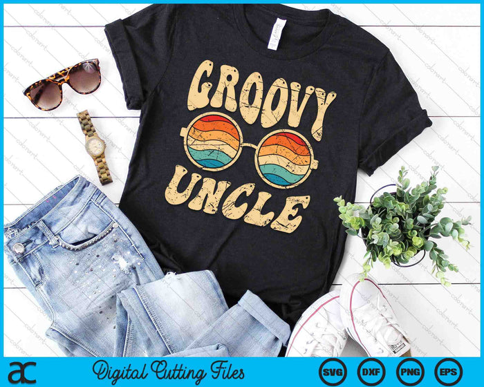 Groovy Uncle 70s Aesthetic Nostalgia 1970's SVG PNG Digital Printable Files