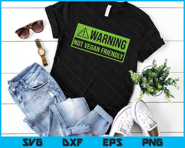 Grunge Meat Lover Not Vegan Friendly Keto BBQ Fan Sign SVG PNG Digital Printable Files