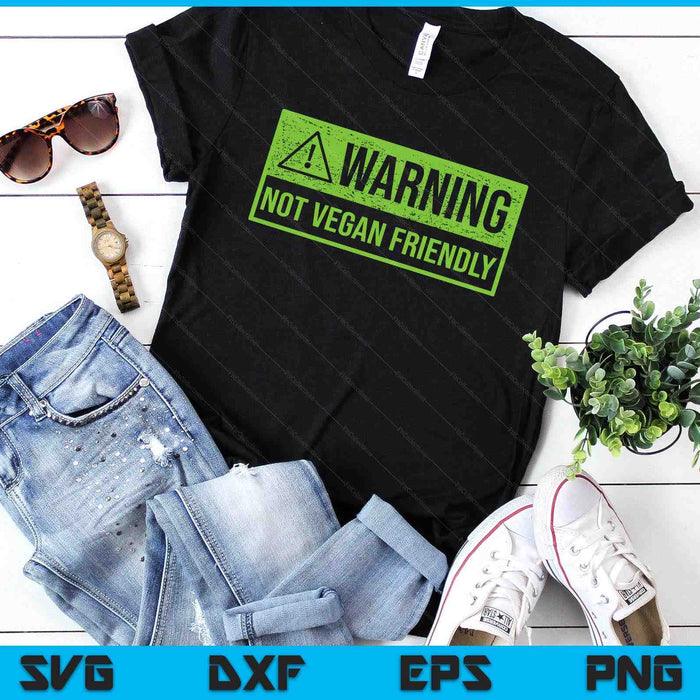 Grunge Meat Lover Not Vegan Friendly Keto BBQ Fan Sign SVG PNG Digital Printable Files
