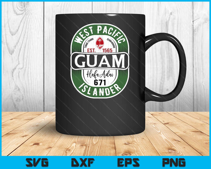 Guam Guahan 671 Tee For Hafa Adai SVG PNG Digital Printable Files