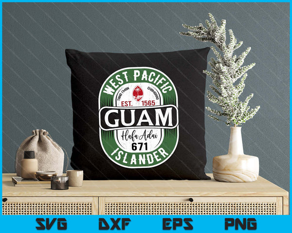 Guam Guahan 671 Tee For Hafa Adai SVG PNG Digital Printable Files