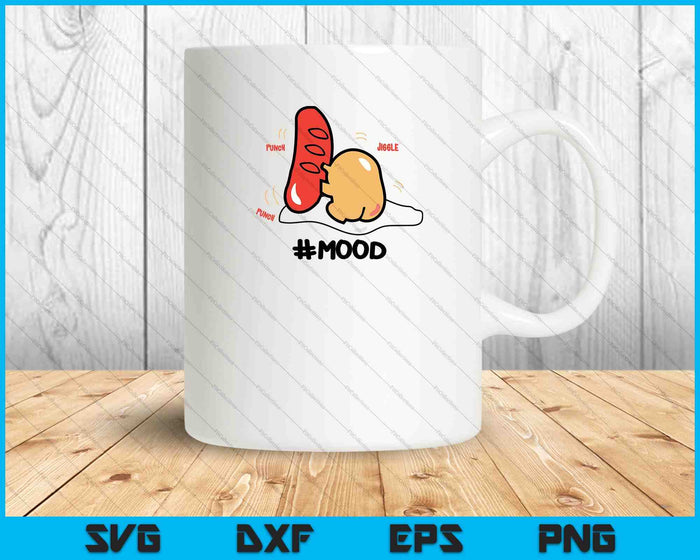 Gudetama The Lazy Egg Mood Boxing Hot Dog SVG PNG Cutting Printable Files