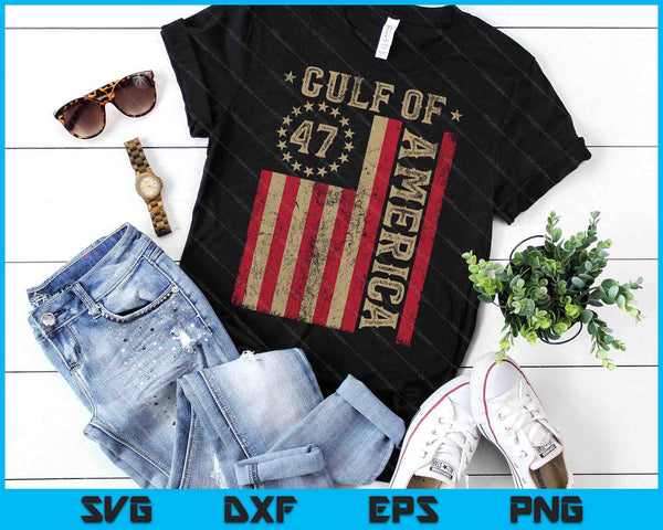 Gulf Of Usa America Funny USA Flag SVG PNG Digital Printable Files