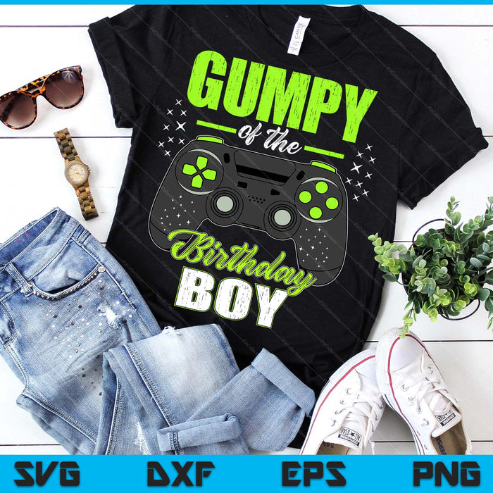 Gumpy Of The Birthday Boy Matching Video Gamer Birthday SVG PNG Digital Printable Files