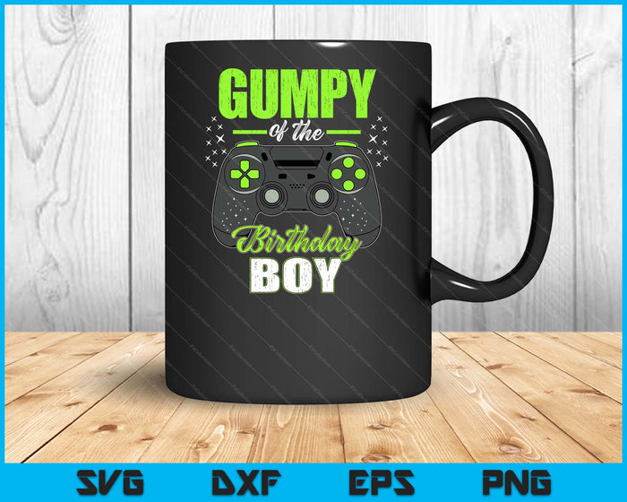 Gumpy Of The Birthday Boy Matching Video Gamer Birthday SVG PNG Digital Printable Files