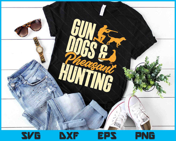 Gun Dogs & Pheasant Hunting Upland Bird Hunting SVG PNG Digital Printable Files