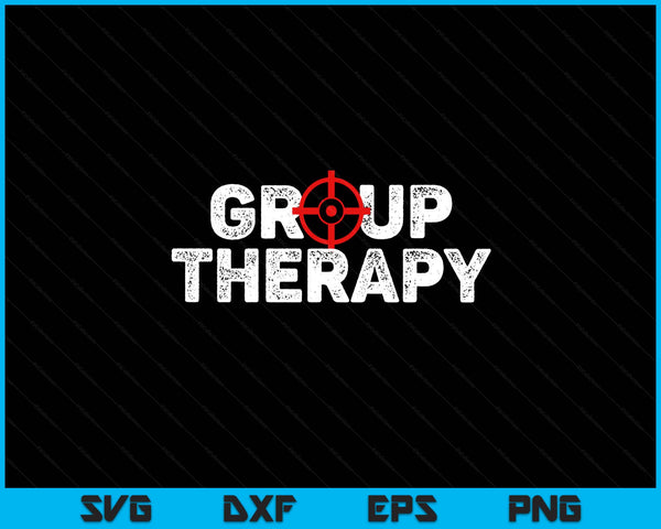 Gun range group therapy target shooting SVG cut file