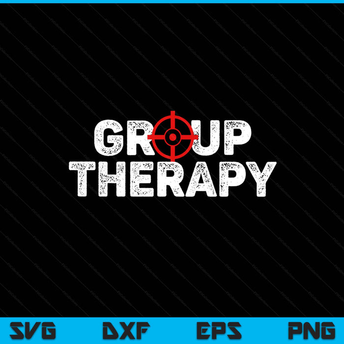 Gun range group therapy target shooting SVG cut file