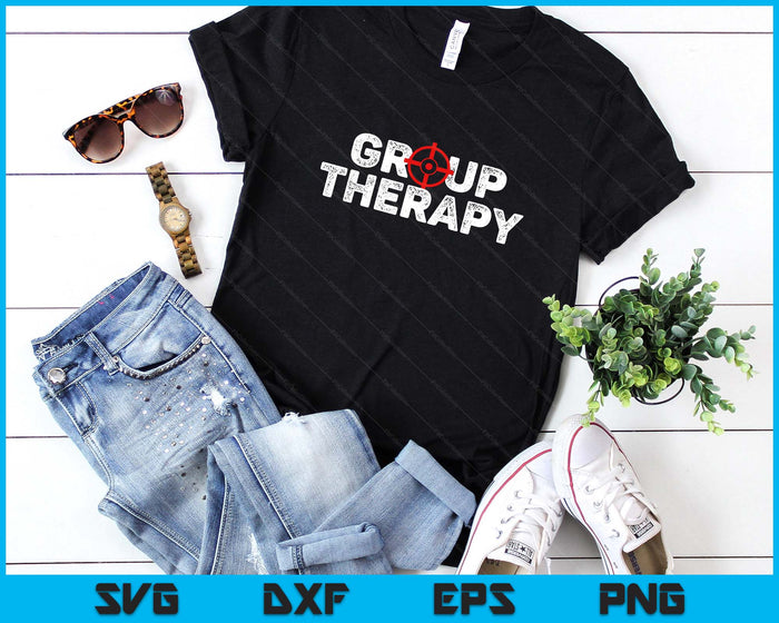 Gun Range Group Therapy Target Shooting Funny SVG PNG Digital Printable Files