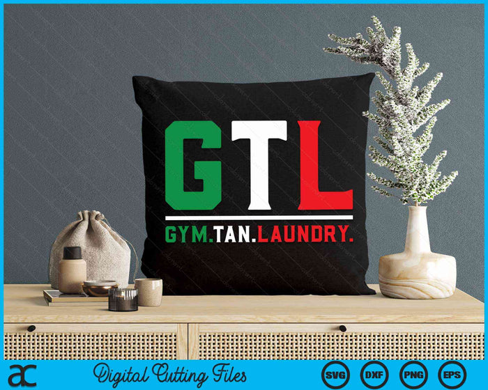 Gym Tan Laundry GTL New Jersey Garden NJ Shore Italian Flag SVG PNG Digital Cutting File